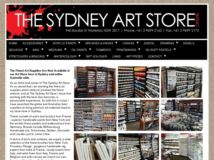 www.sydneyartsupplies.info