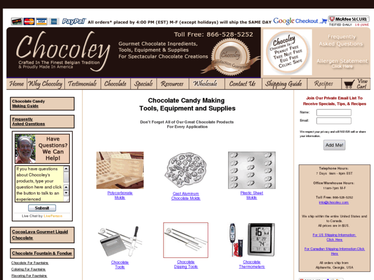 www.chocolatecandytools.com