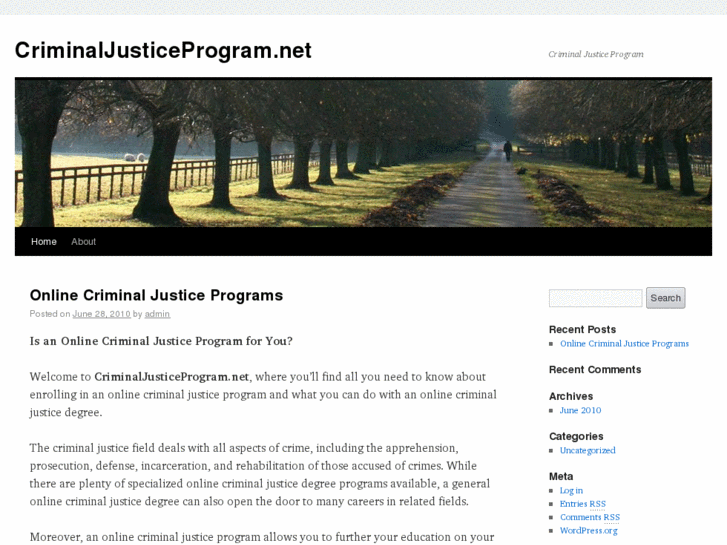 www.criminaljusticeprogram.net