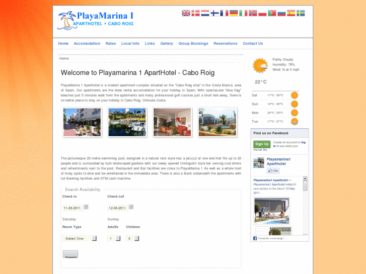 www.playamarinahotels.com