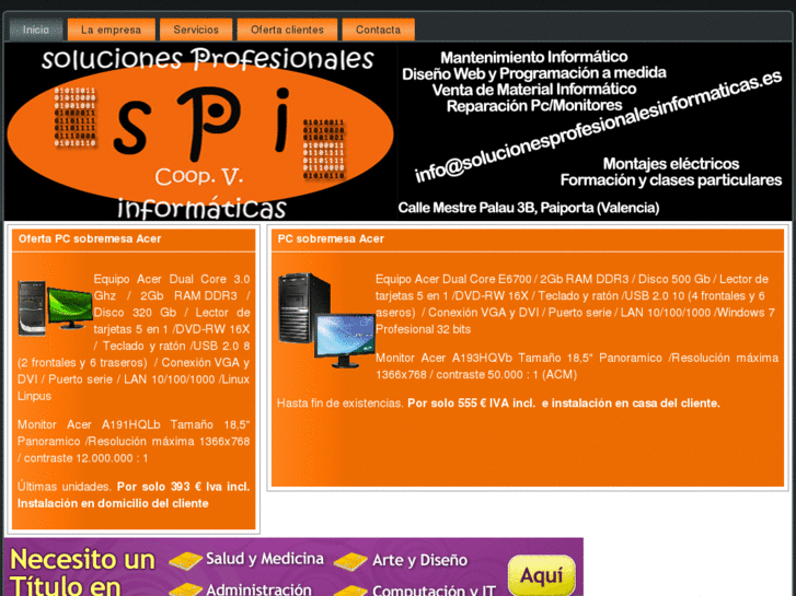 www.solucionesprofesionalesinformaticas.es