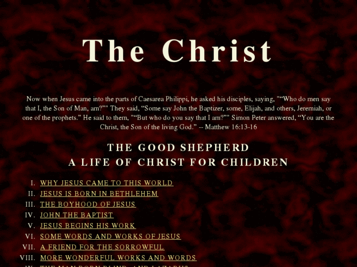 www.thechrist.info