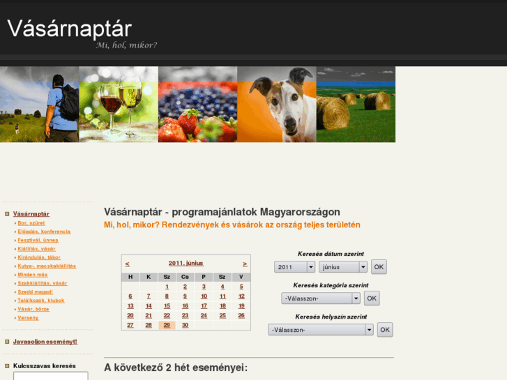 www.vasarnaptar.hu