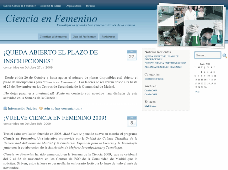 www.cienciaenfemenino.es