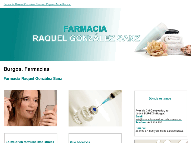 www.farmaciaraquelgonzalezsanz.com