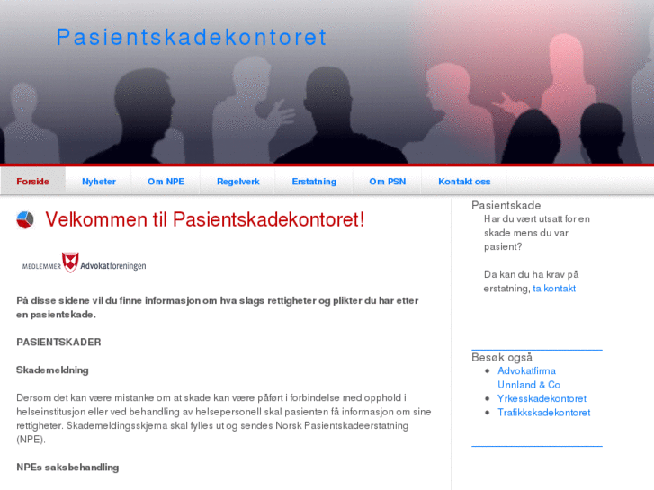 www.pasientskadekontoret.no