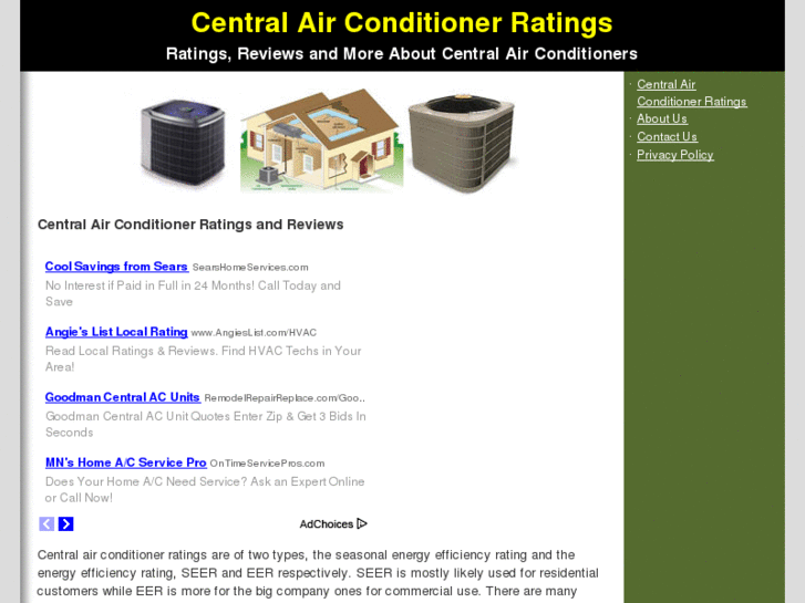 www.centralairconditionerratings.com