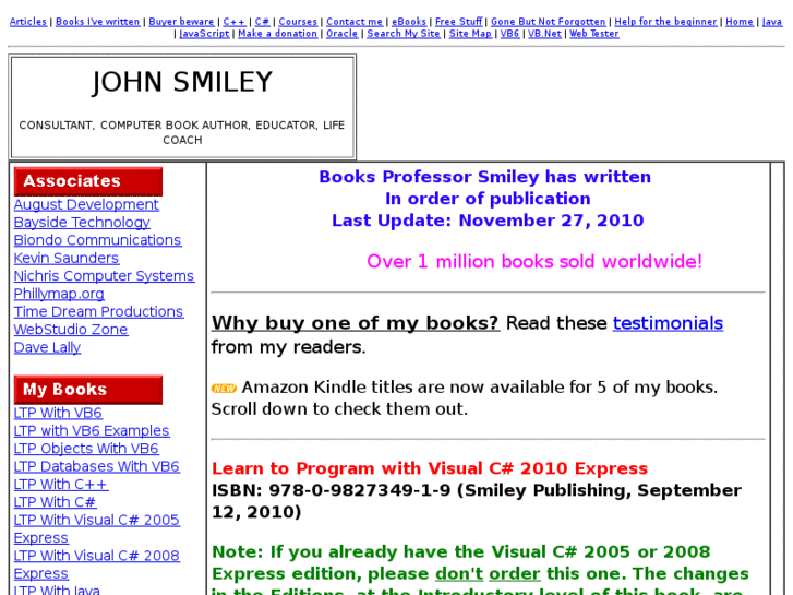 www.johnsmileybooks.com