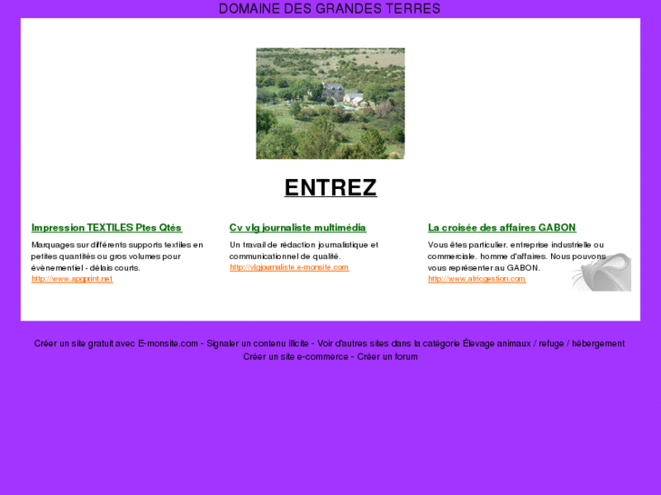 www.domainedesgrandesterres.com