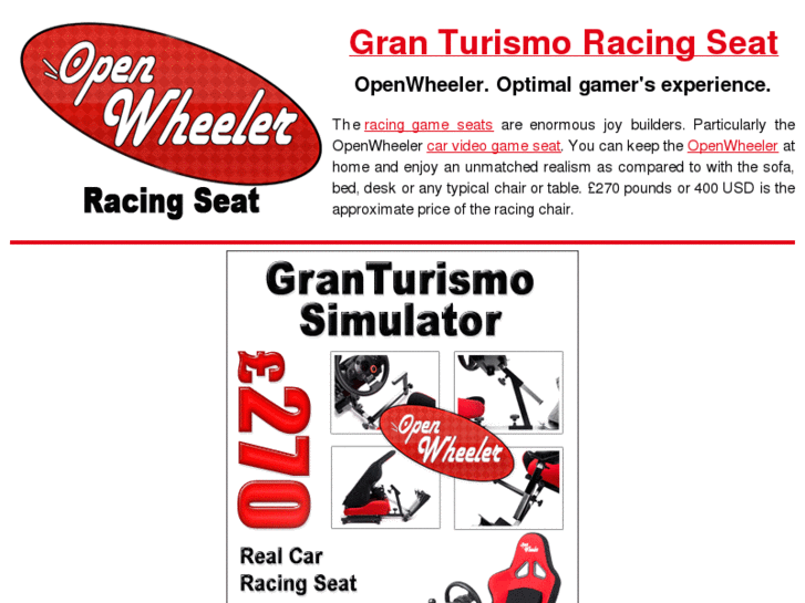 www.granturismoracingseat.com