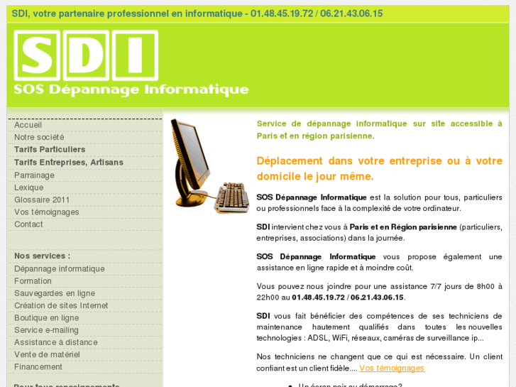 www.sosdepaninformatique.com