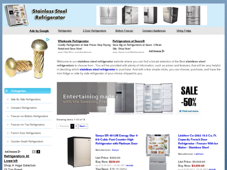 www.stainlesssteelrefrigerator.org