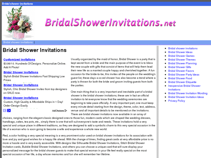 www.bridalshowerinvitations.net