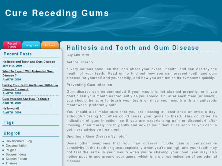 www.curerecedinggums.com