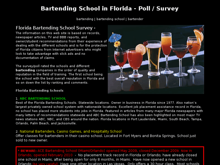 www.floridabartendingpoll.com