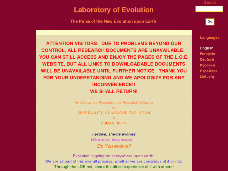 www.laboratoryofevolution.net