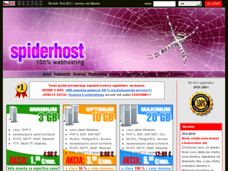 www.spiderhost.sk