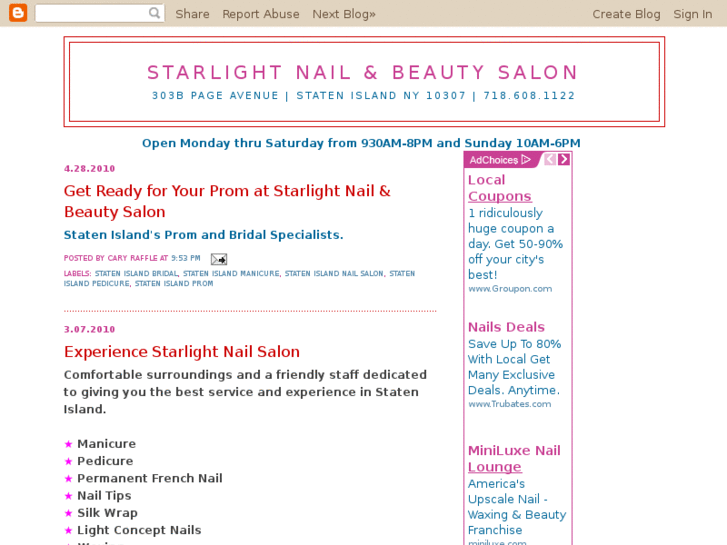 www.starlightnailsalon.com