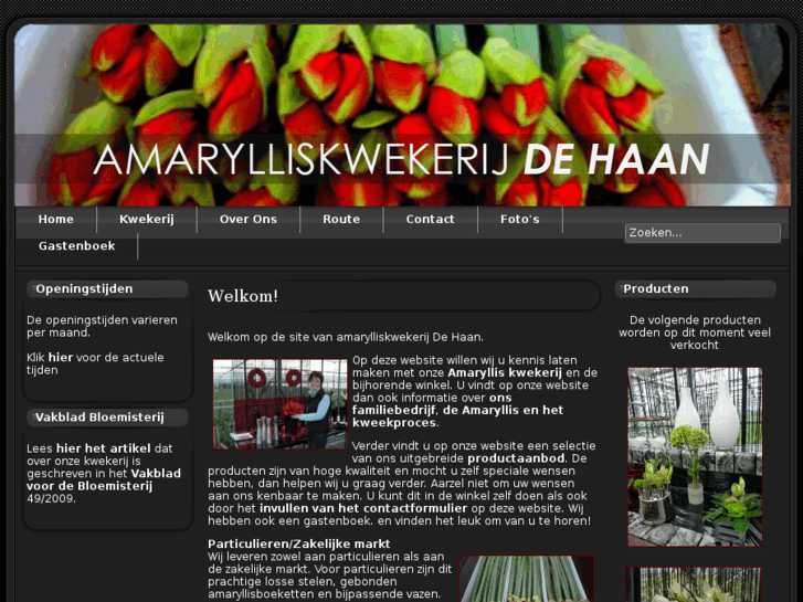 www.amarylliskwekerijdehaan.nl