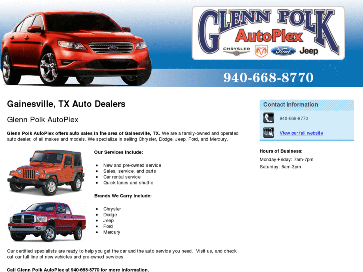 www.glennpolkautodealers.com