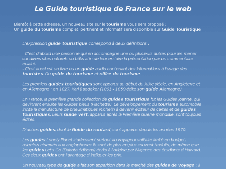 www.guide-touristique.org