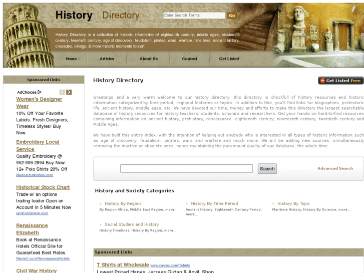 www.ahistorydirectory.com