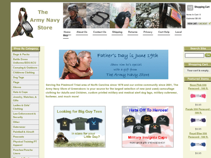 www.armynavystoreinc.com