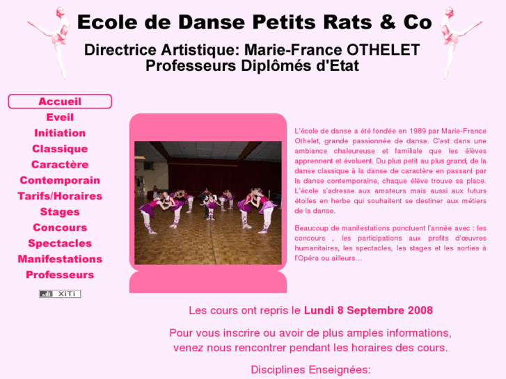 www.ecolededanse-petitsrats-et-co.com