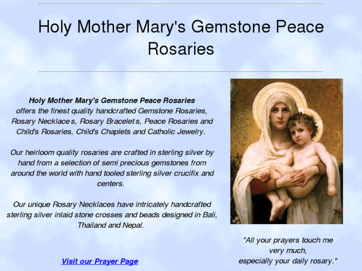 www.mothermarysrosaries.com