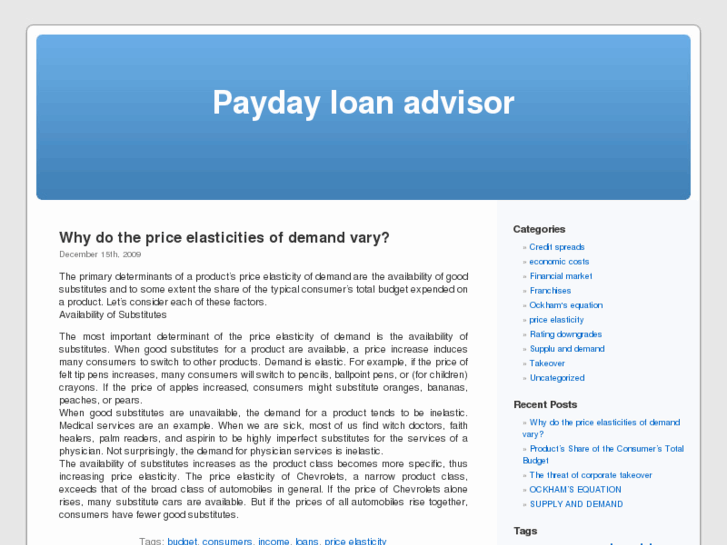 www.paydayloanadvisor.net