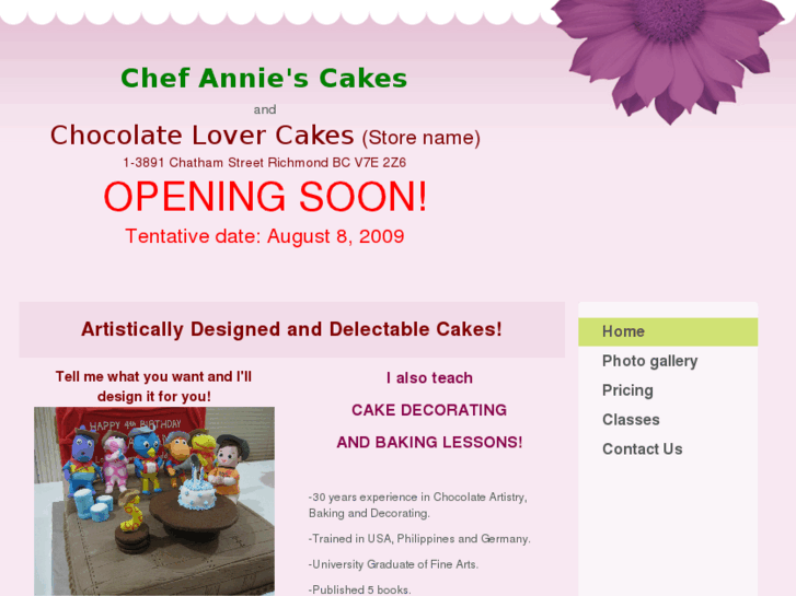 www.chefanniecakes.com