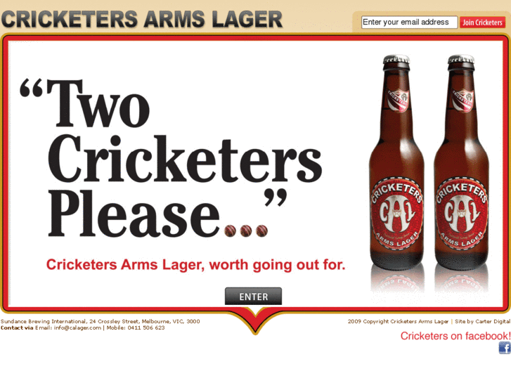 www.cricketersarmslager.com