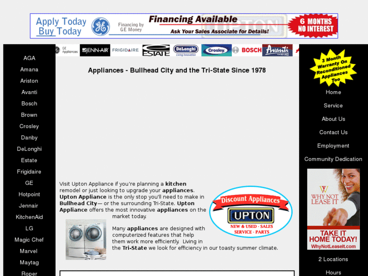 www.uptonappliance.com