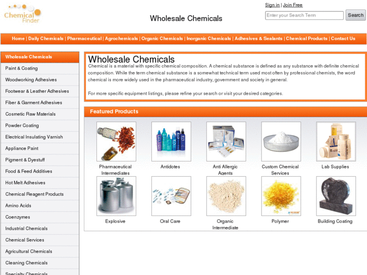 www.chemicalfinder.net