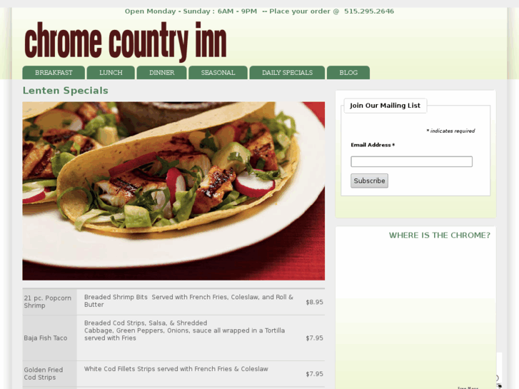 www.chromecountryinn.com