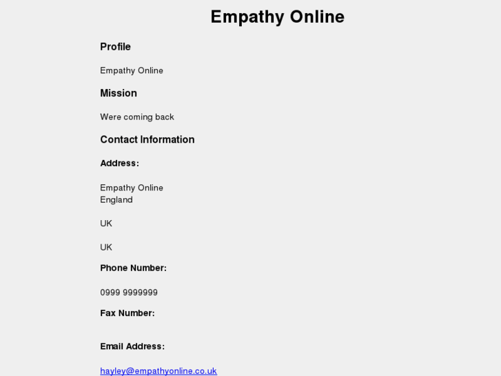 www.empathyonline.co.uk