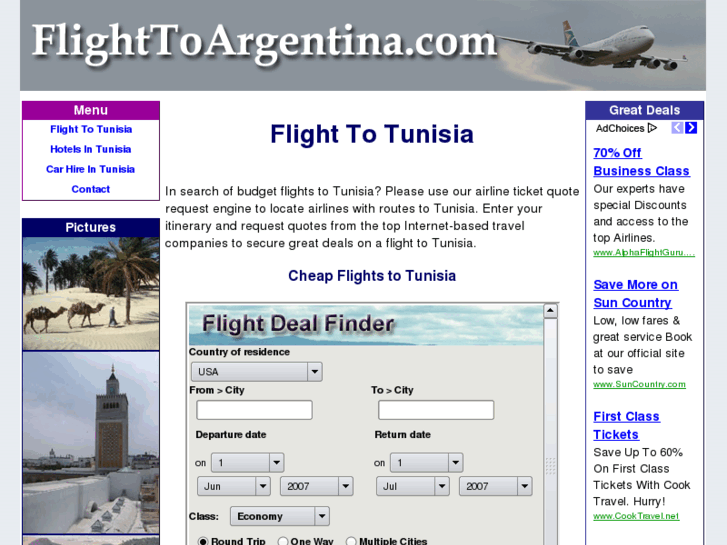 www.flighttotunisia.com