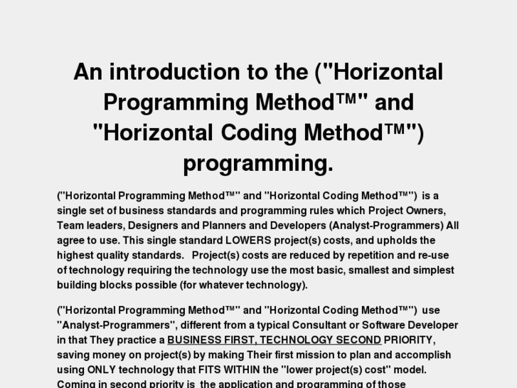 www.horizontalprogramming.com