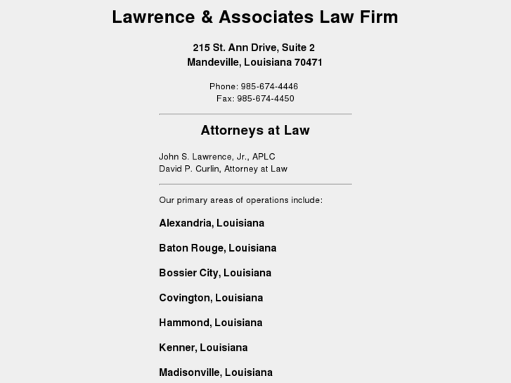 www.johnlawrenceattorney.com