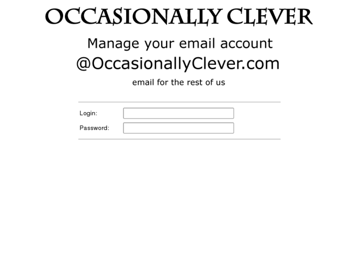 www.occasionallyclever.com