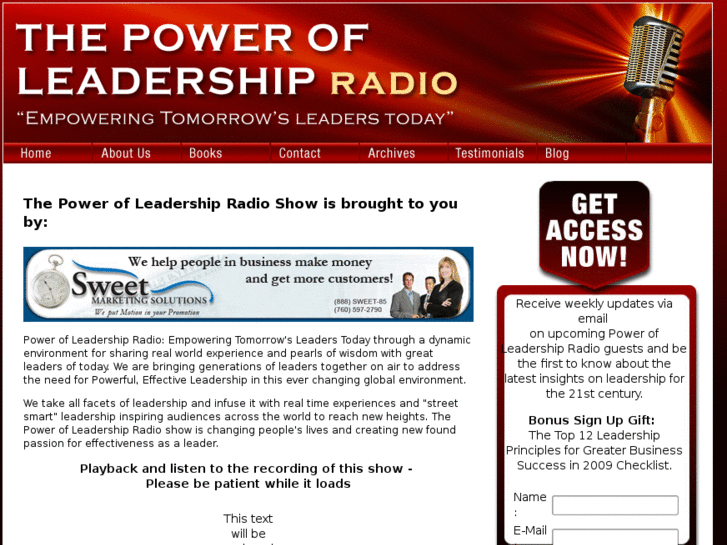 www.powerofleadershipradio.com