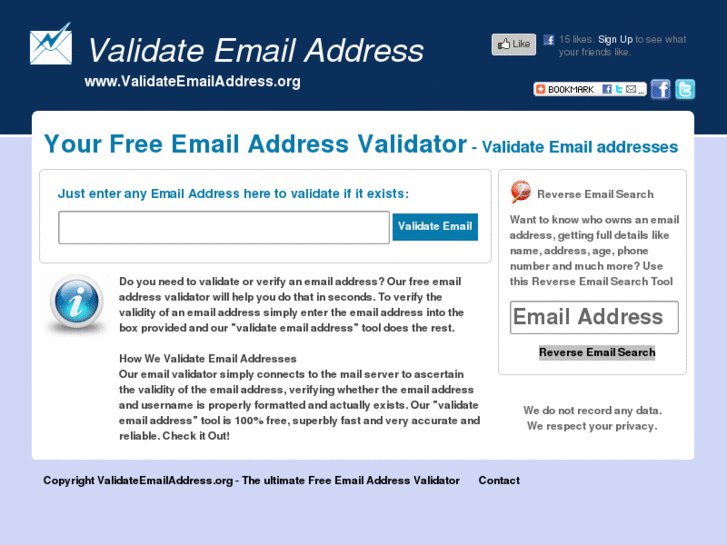 www.validateemailaddress.org