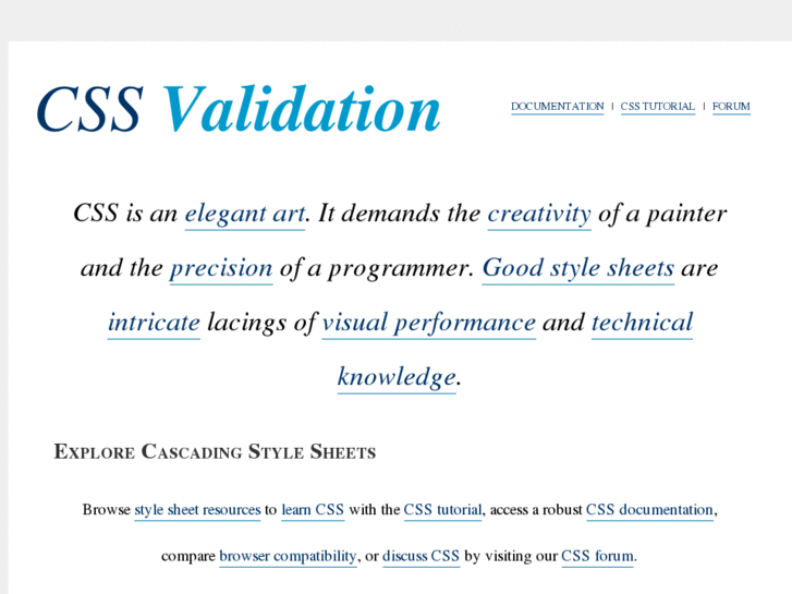 www.cssvalidation.com