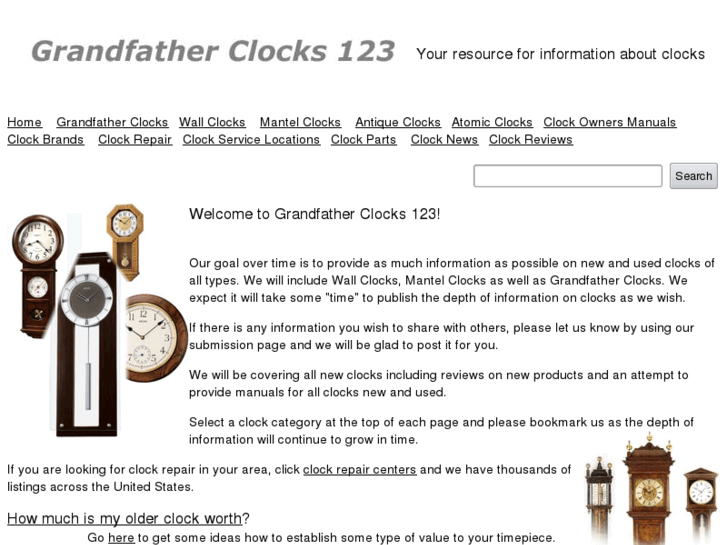 www.grandfatherclocks123.com