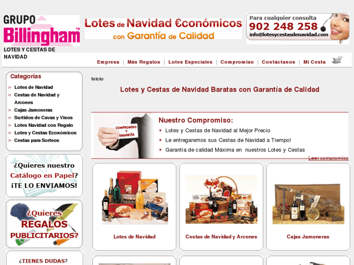 www.lotesycestasdenavidad.es