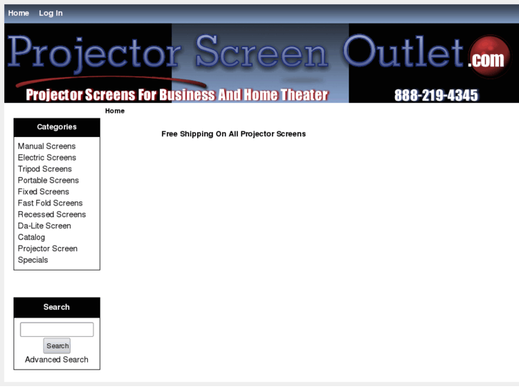 www.projectorscreenoutlet.com