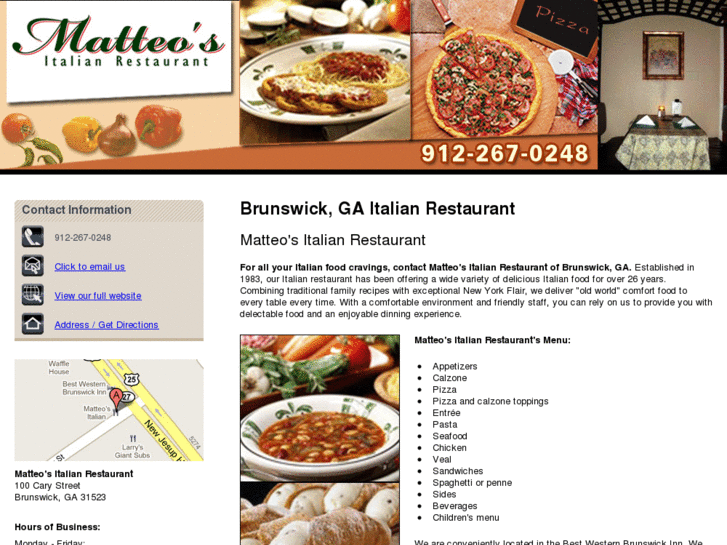 www.italianrestaurantbrunswickga.com