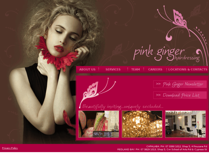 www.pinkgingerhairdressing.com