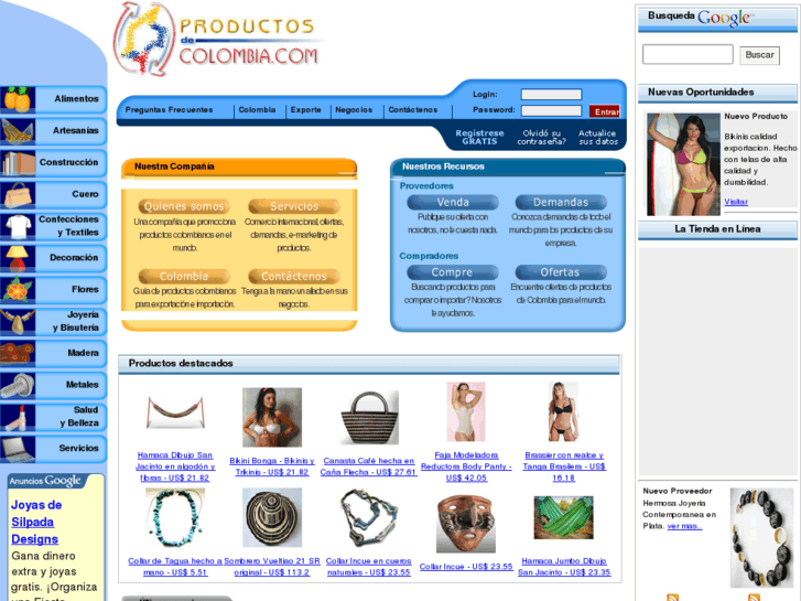 www.productosdecolombia.com