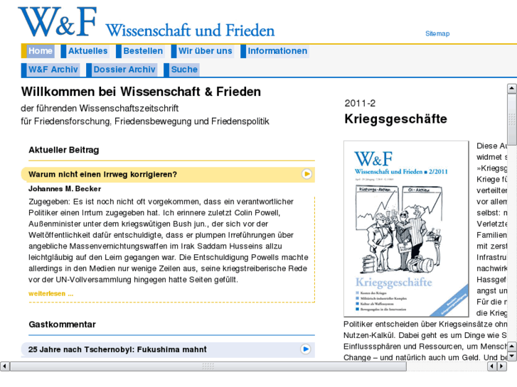 www.wissenschaft-und-frieden.de